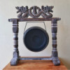 Petit Gong de guérison sur support - 25 cm - Noir