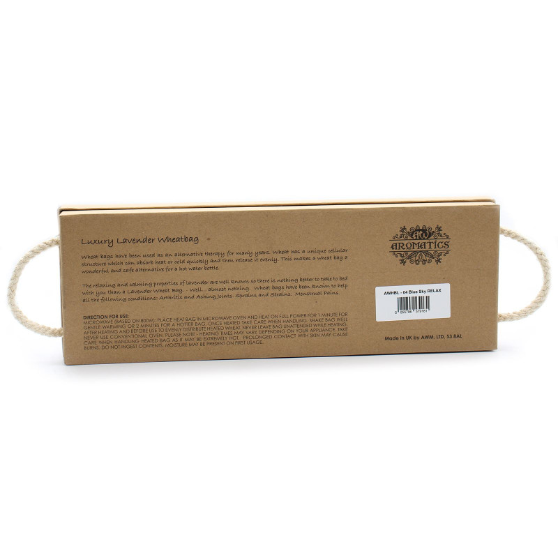 Sac de blé lavande de luxe dans un coffret cadeau - Blue Sky RELAX