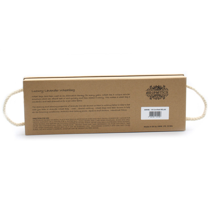 Sac de blé lavande de luxe dans un coffret cadeau - Cornfield RELAX