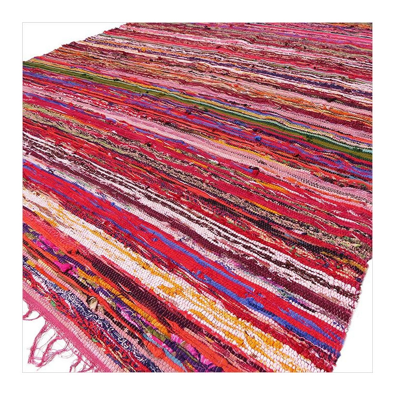 Tapis de luxe en chiffon 150 x 90 cm - Rouge