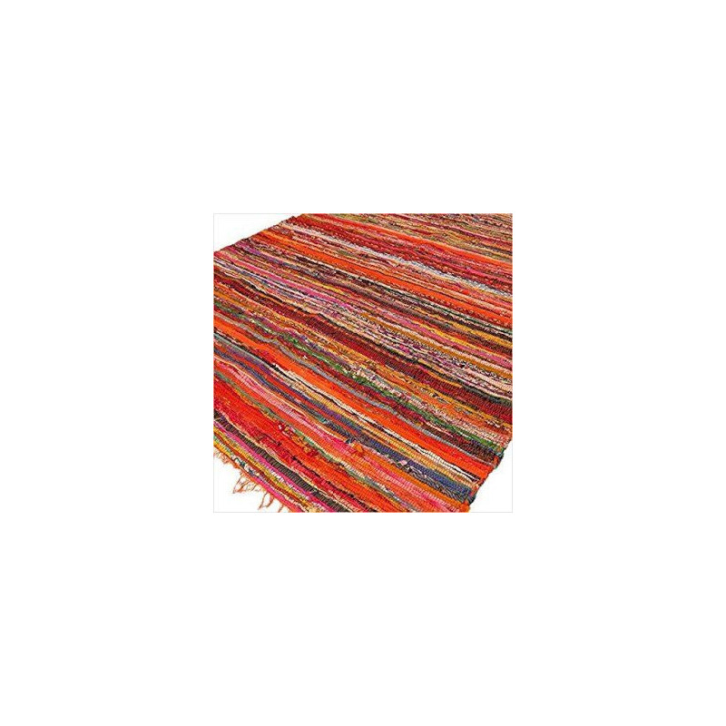 Tapis de luxe en chiffon 152 x 90 cm - Orange