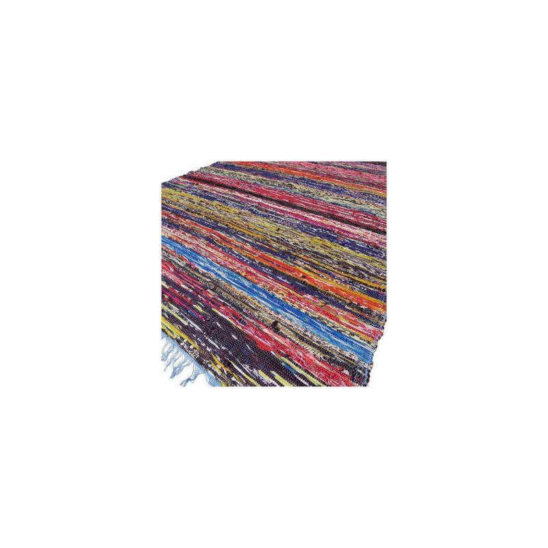 Tapis de luxe en chiffon 153 x 90 cm - Bleu