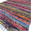 Tapis de luxe en chiffon 153 x 90 cm - Bleu