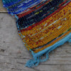 Tapis de luxe en chiffon 153 x 90 cm - Bleu