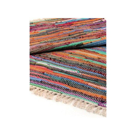 Tapis de luxe en chiffon 155 x 90 cm - Naturel