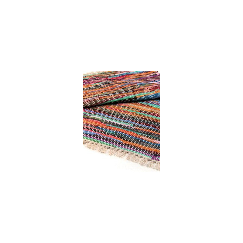 Tapis de luxe en chiffon 155 x 90 cm - Naturel