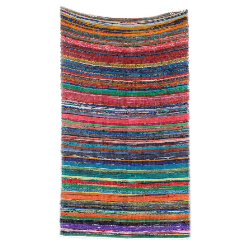 Tapis de luxe en chiffon 155 x 90 cm - Naturel