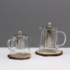 Théière à infuseur en verre - Forme tour - 350 ml