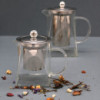 Théière à infuseur en verre - Forme tour - 750 ml