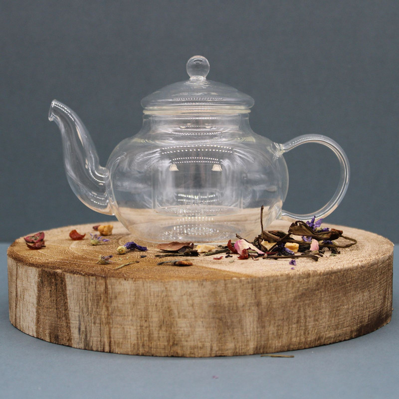 Théière à infuseur en verre - Perle ronde - 400 ml