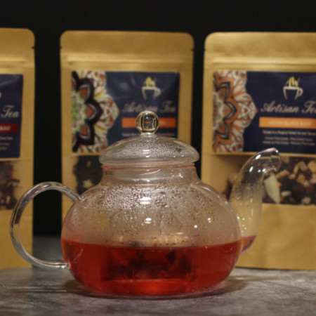 Théière à infuseur en verre - Perle ronde - 400 ml