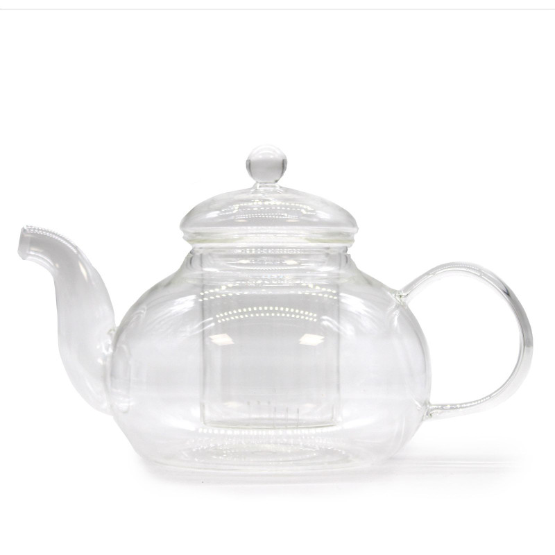 Théière à infuseur en verre - Perle ronde - 800 ml