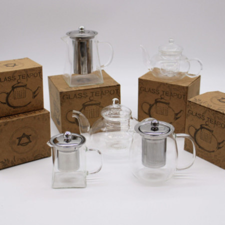 Théière à infuseur en verre - Perle ronde - 800 ml