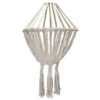 Grand lustre en macramé - Naturel