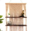 Étagères suspendues en macramé marron - Marron