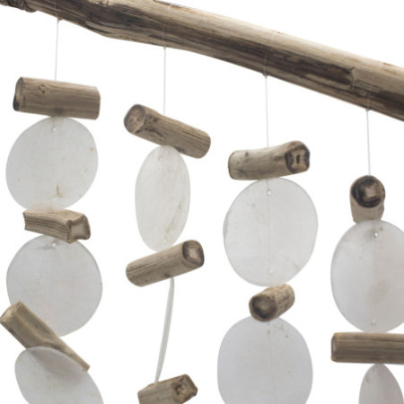 Carillon en bois flotté perlé