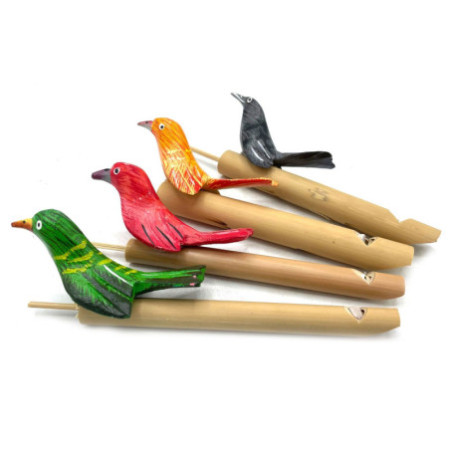 Sifflet à oiseaux en bois