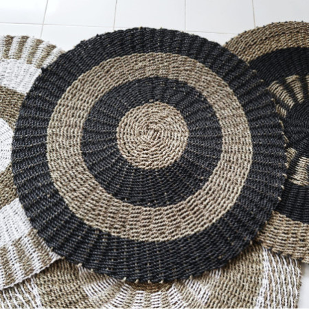 Jonc rond noir et feu - Cercles - 1 m