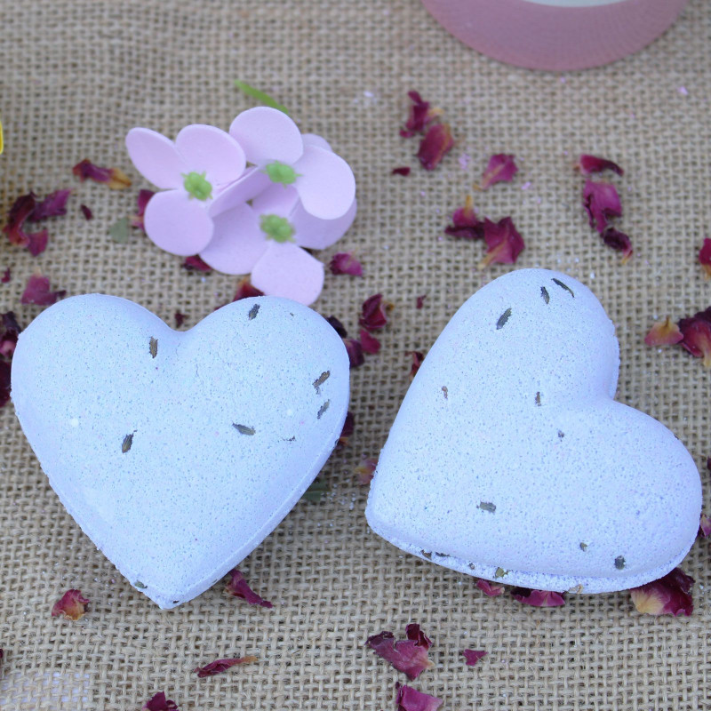 Bombe de bain Love Heart 70 g - Lavande française