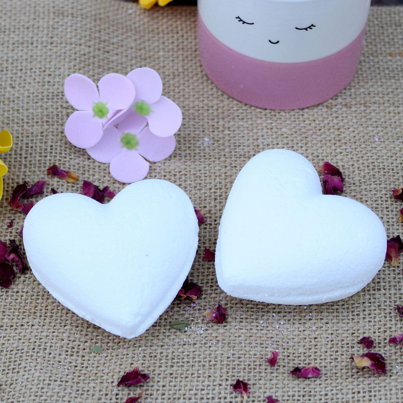 Bombe de bain Love Heart 70 g - Noix de coco