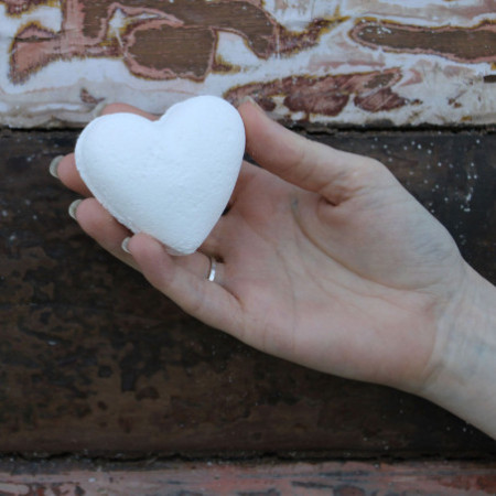 Bombe de bain Love Heart 70 g - Noix de coco