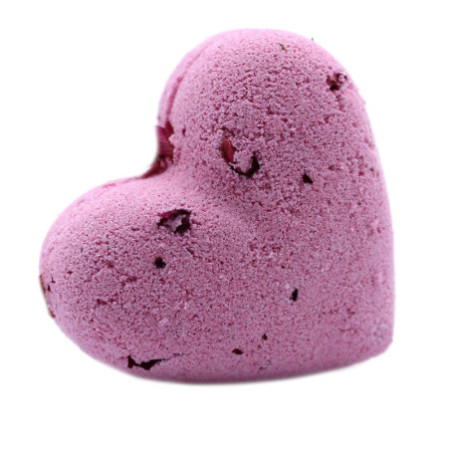 Bombe de bain Love Heart 70 g - Ylang et rose