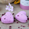 Bombe de bain Love Heart 70 g - Ylang et rose
