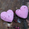 Bombe de bain Love Heart 70 g - Ylang et rose