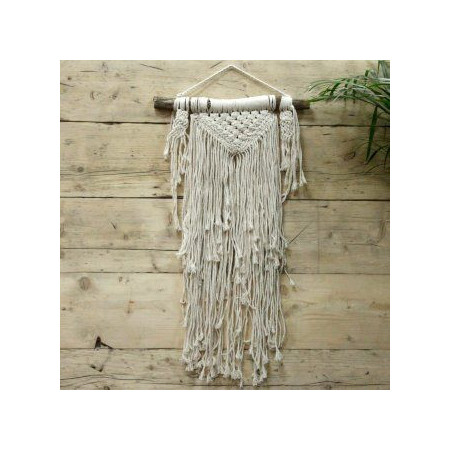 Tenture murale en macramé - Abondance naturelle
