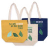 Sac en coton imprimé - We are Leaves - Naturel