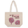 Sac en coton imprimé - We are Flowers - Rose