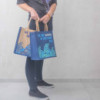 Sac en jute imprimé - We are Waves - Gris