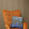 Housse de coussin en coton imprimé - We are Waves - Naturel