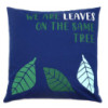 Housse de coussin en coton imprimé - We are Leaves - Jaune