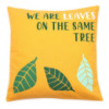 Housse de coussin en coton imprimé - We are Leaves - Naturel