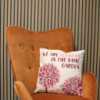 Housse de coussin en coton imprimé - We are Leaves - Naturel