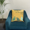Housse de coussin en coton imprimé - We are Leaves - Naturel