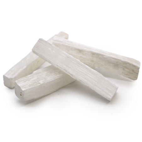 Bâton de sélénite cristal brut - Pierre naturelle 7-10 cm