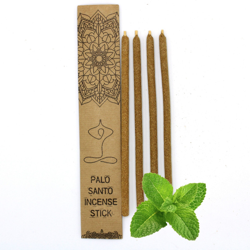 Grands bâtons d'encens Palo Santo - Menthe poivrée