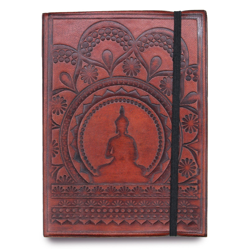 Petit carnet avec sangle - Mandala tibétain