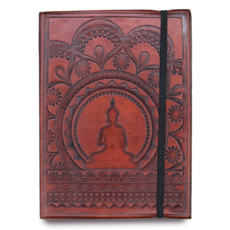 Petit carnet avec sangle - Mandala tibétain