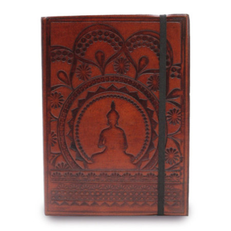 Petit carnet avec sangle - Mandala tibétain