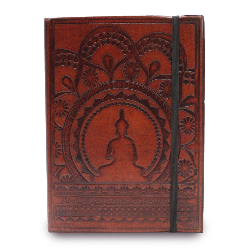 Petit carnet avec sangle - Mandala tibétain