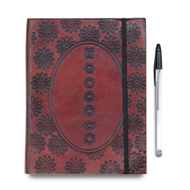 Carnet moyen avec sangle - Mandala tibétain