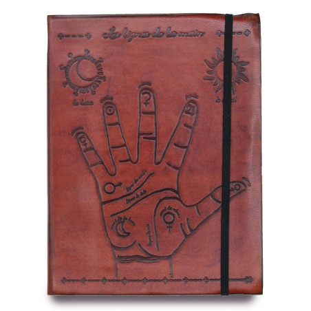 Carnet moyen avec sangle - Chiromancie