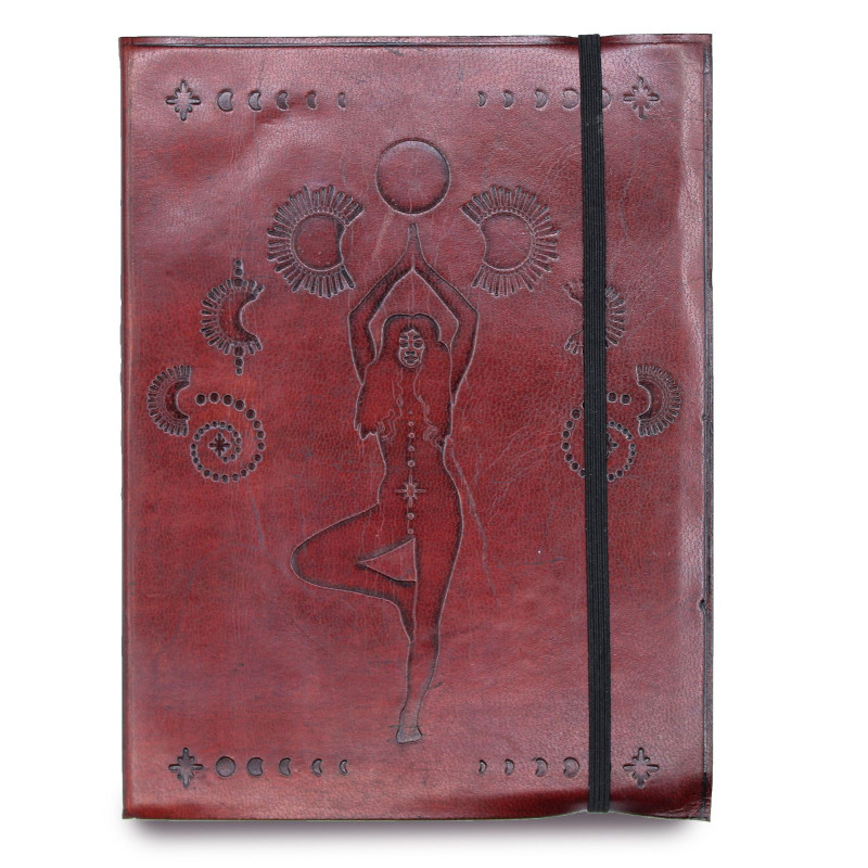 Carnet moyen avec sangle - Déesse cosmique