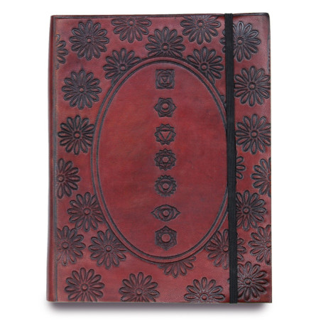 Carnet moyen avec sangle - Chakra Mandala