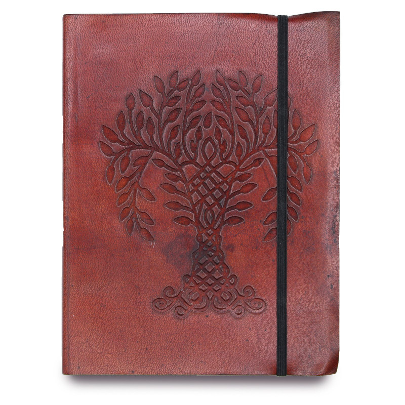 Carnet moyen avec sangle - Arbre de vie