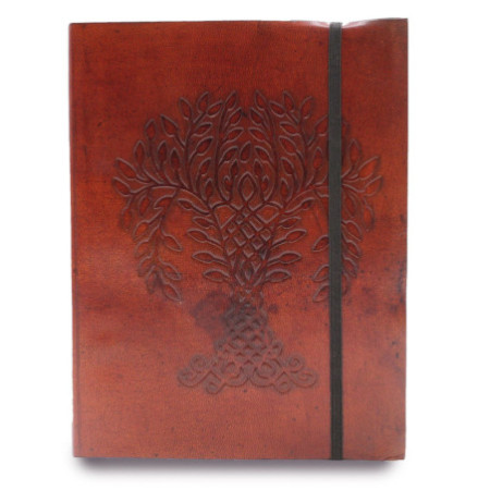 Carnet moyen avec sangle - Arbre de vie
