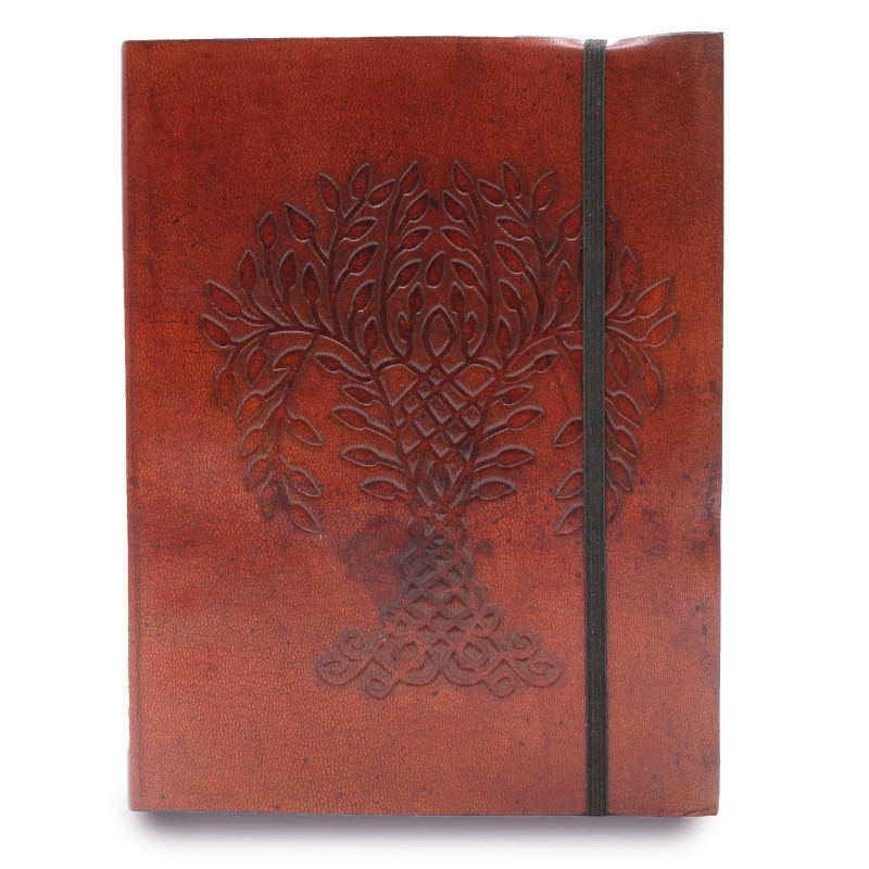 Carnet moyen avec sangle - Arbre de vie